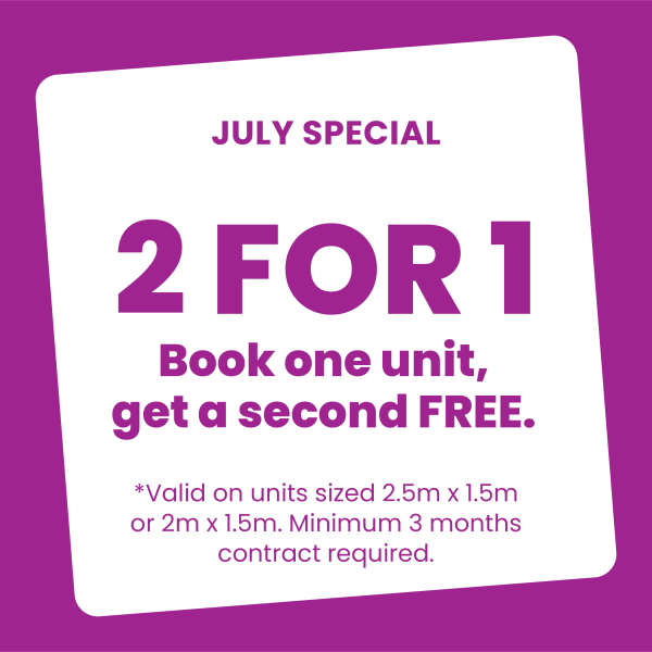 Book one unit, get the second unit FREE